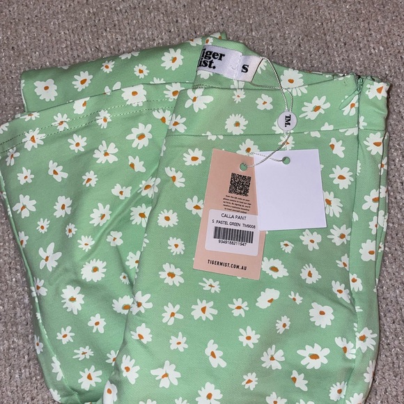 Tiger mist calla green floral pant - Picture 2 of 4